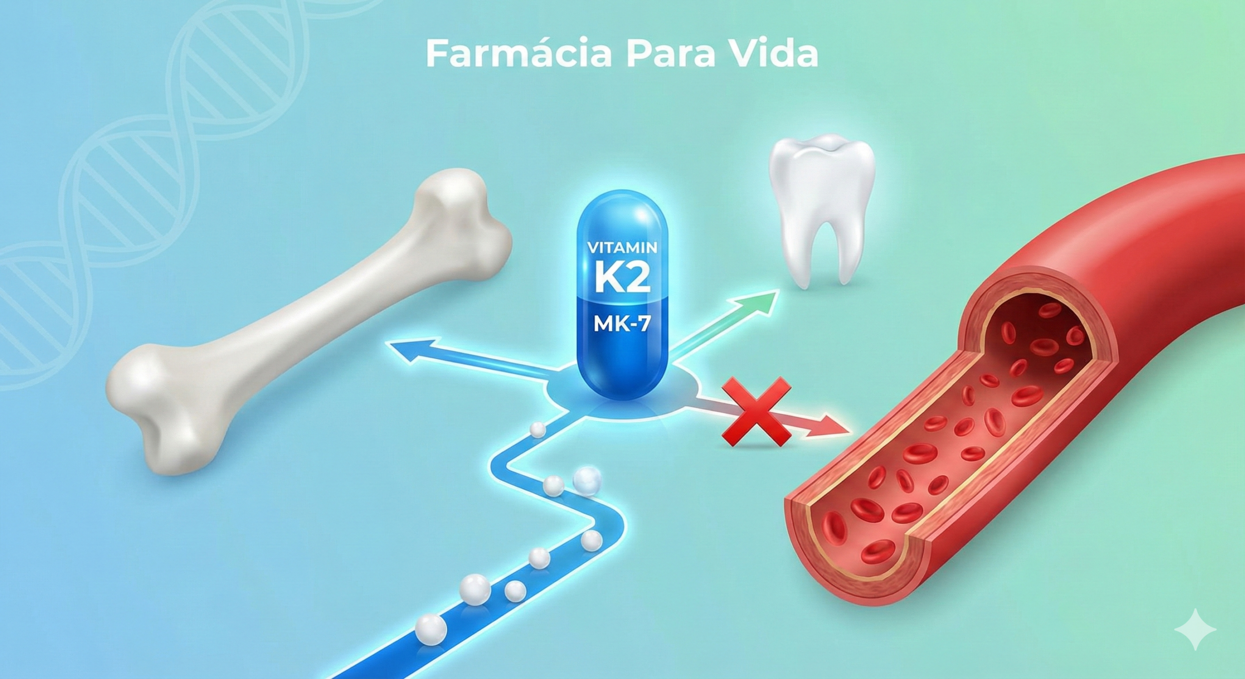 Descubra por que tomar cálcio sem a direção certa pode ser perigoso para o coração. Entenda a função da K2 (MK-7) e tire suas dúvidas sobre como suplementar com segurança.